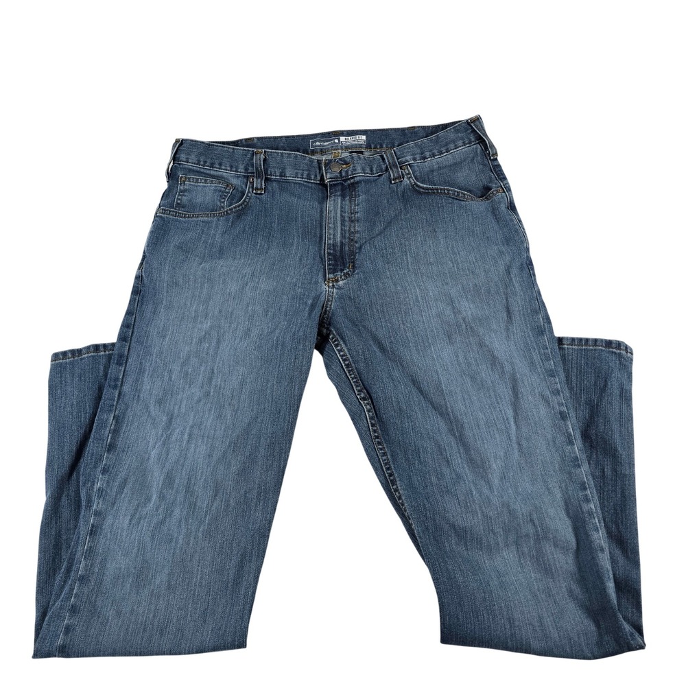 Carhartt Rugged Flex Relaxed Fit 5-Pocket Jeans Blue Denim 102804-964 Mens 38x32